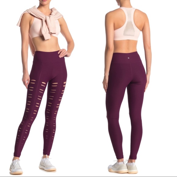 90 Degree By Reflex Pants - 90 Degrees By Reflex Missy Front Vent Leggings